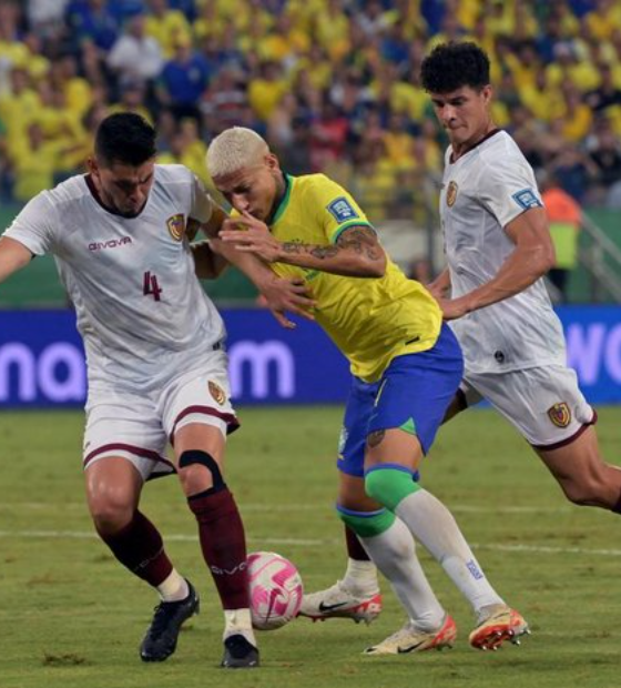 Brasil empata com a Venezuela na Arena Pantanal e perde 100% nas