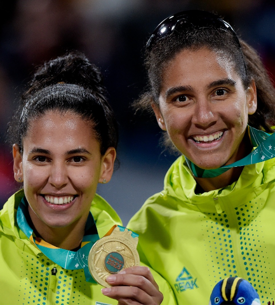 Pan 2023: Brasil vence o Canadá e é ouro no vôlei de praia feminino