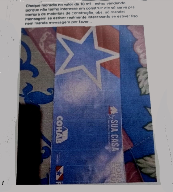 Vende-se cheque moradia: transferência de renda do Estado envereda para o 