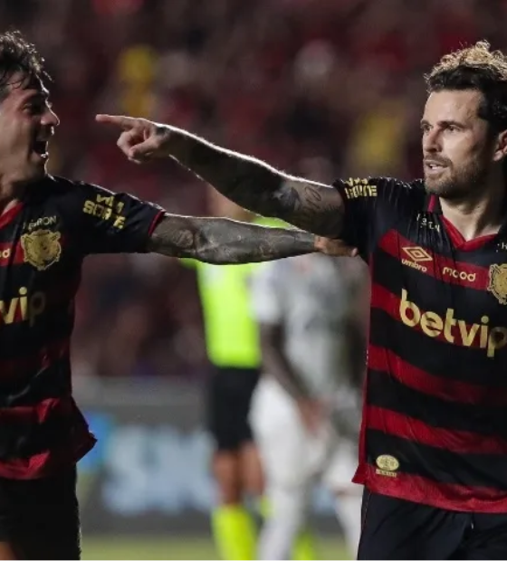 Lucas Lima marca duas vezes, Sport bate o Santos e garante retorno para a Série A do Brasileiro