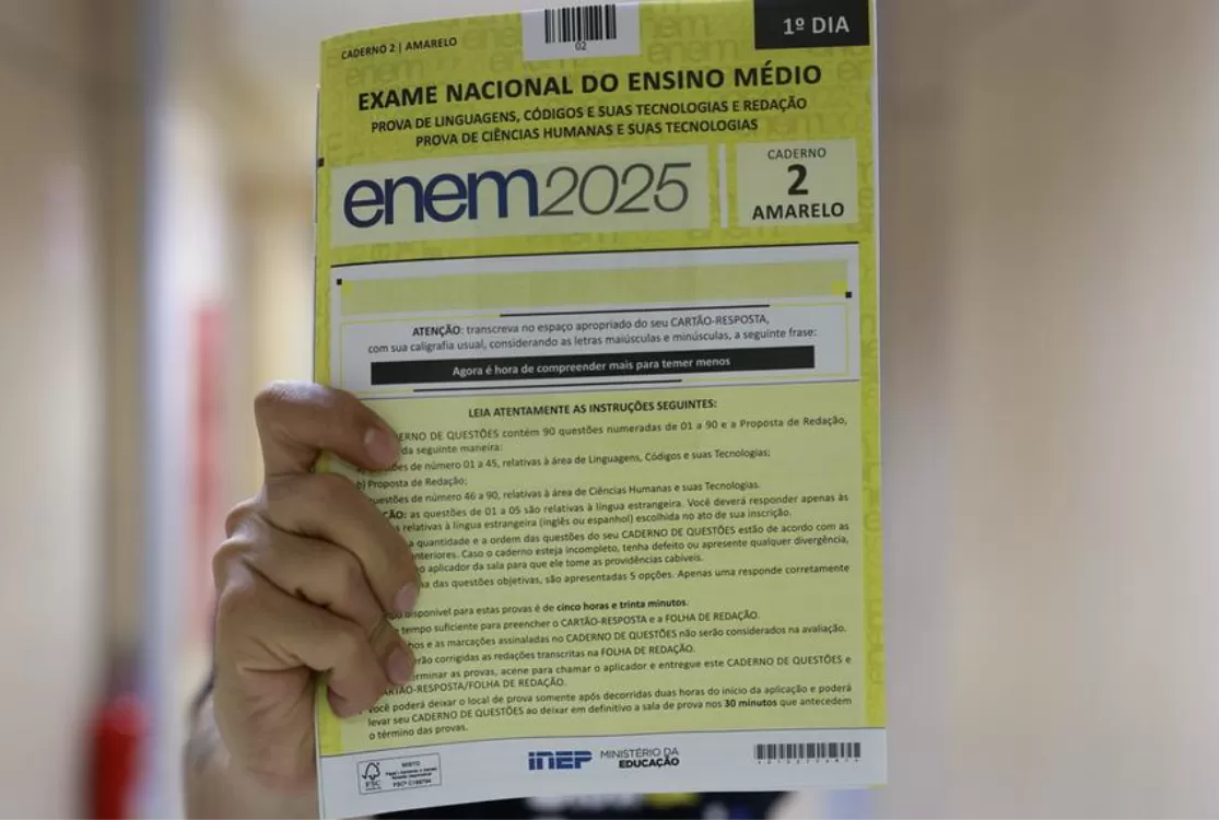 Com três questões anuladas, notas do Enem 2025 são divulgadas pelo Inep