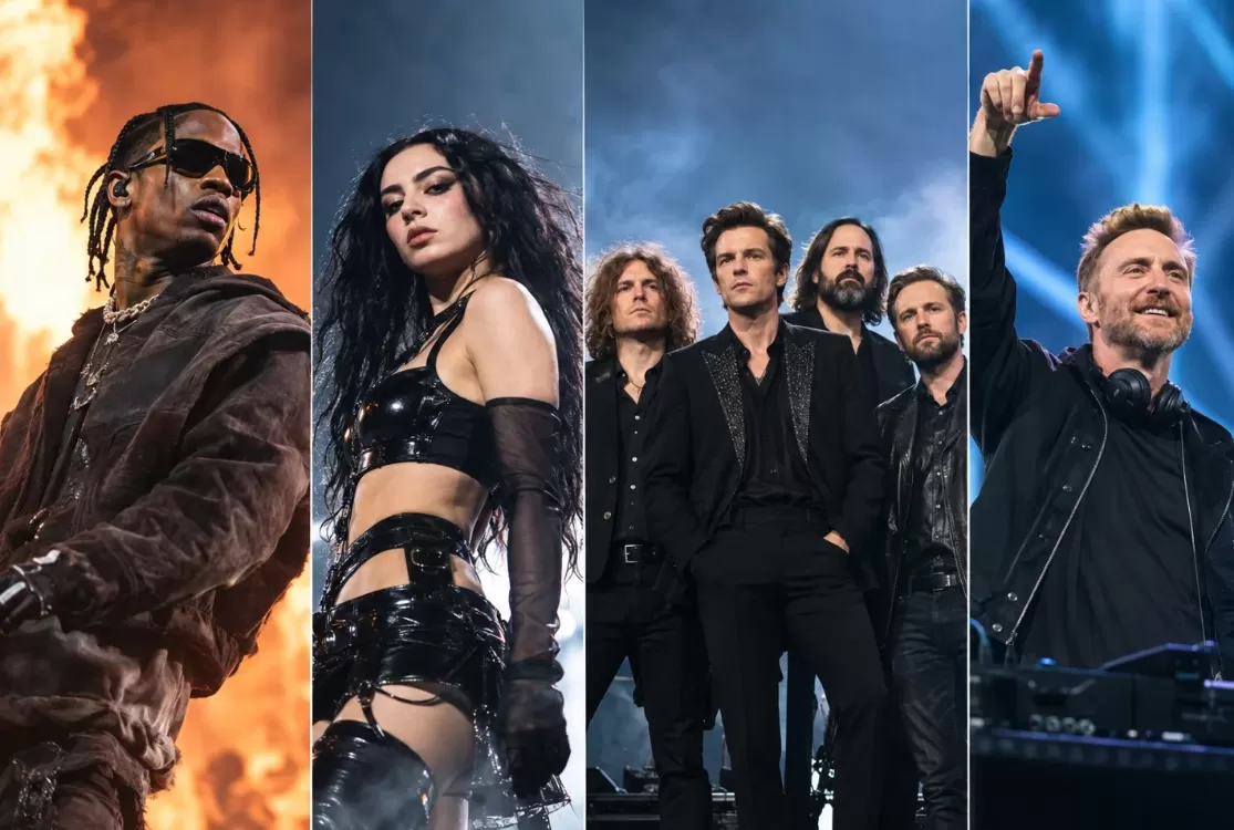 Lollapalooza 2027: line-up tem Travis Scott, Charli XCX, Fountains DC e mais